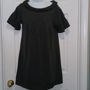 HazelHazel charcoal gray pleated front dress business casual casual  Sz M